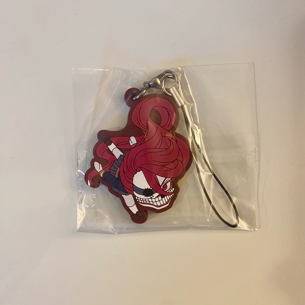 Dandadan Shiratori Aira Acrobatic Silky Form Rubber Keychain Dan Da Dan Anime